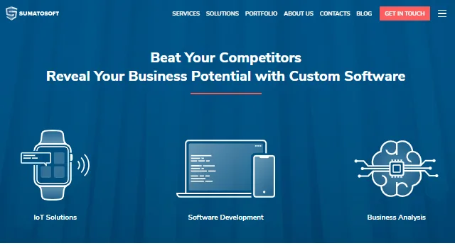 SumatoSoft website screenshot