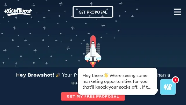 KlientBoost website screenshot